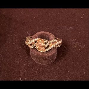 Levian 14k Strawberry Gold Ring 3/4ct